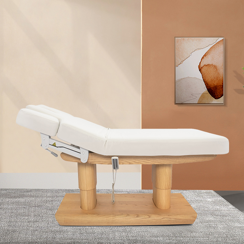 SJ-Z062原木雙桿智能電動升降美容美體床