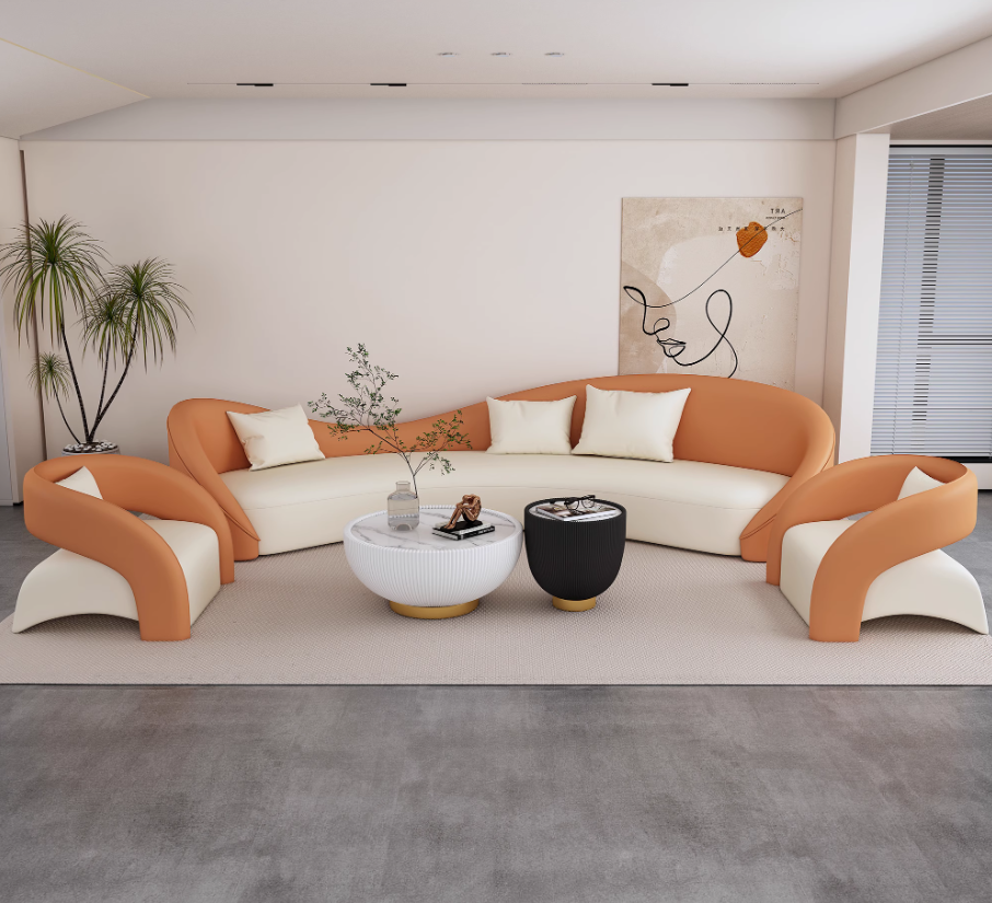 YA02-003 奶油風多人沙發(fā)