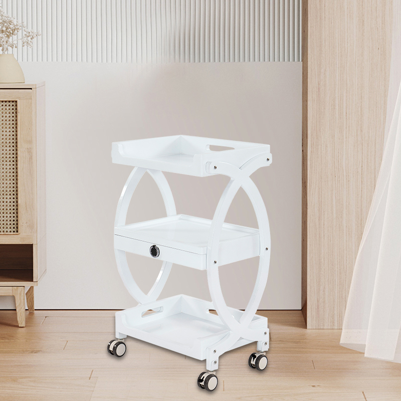 舒境雙S型青藍美容院皮膚管理店移動收納推車