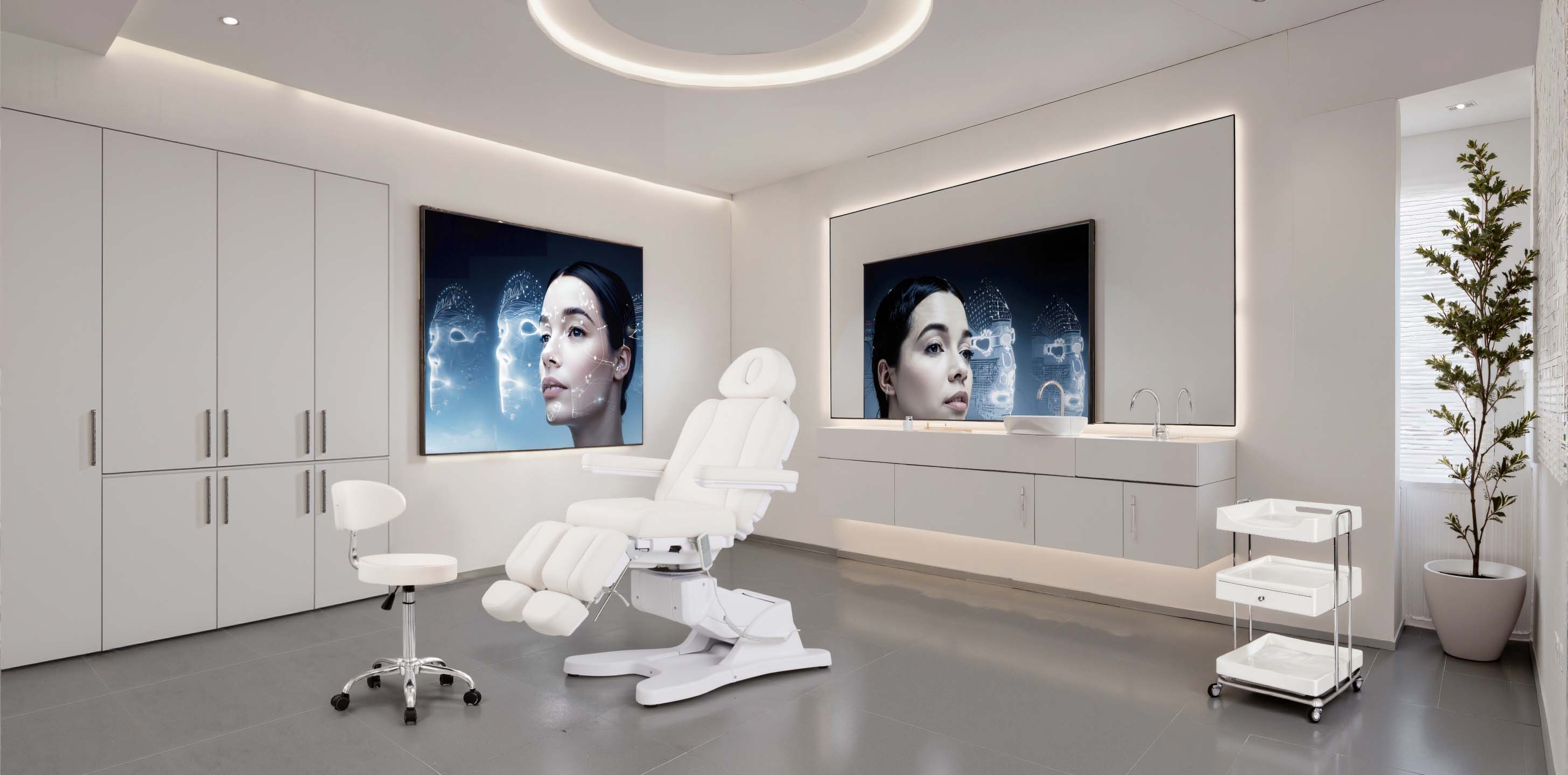 科技美容院裝修風(fēng)格