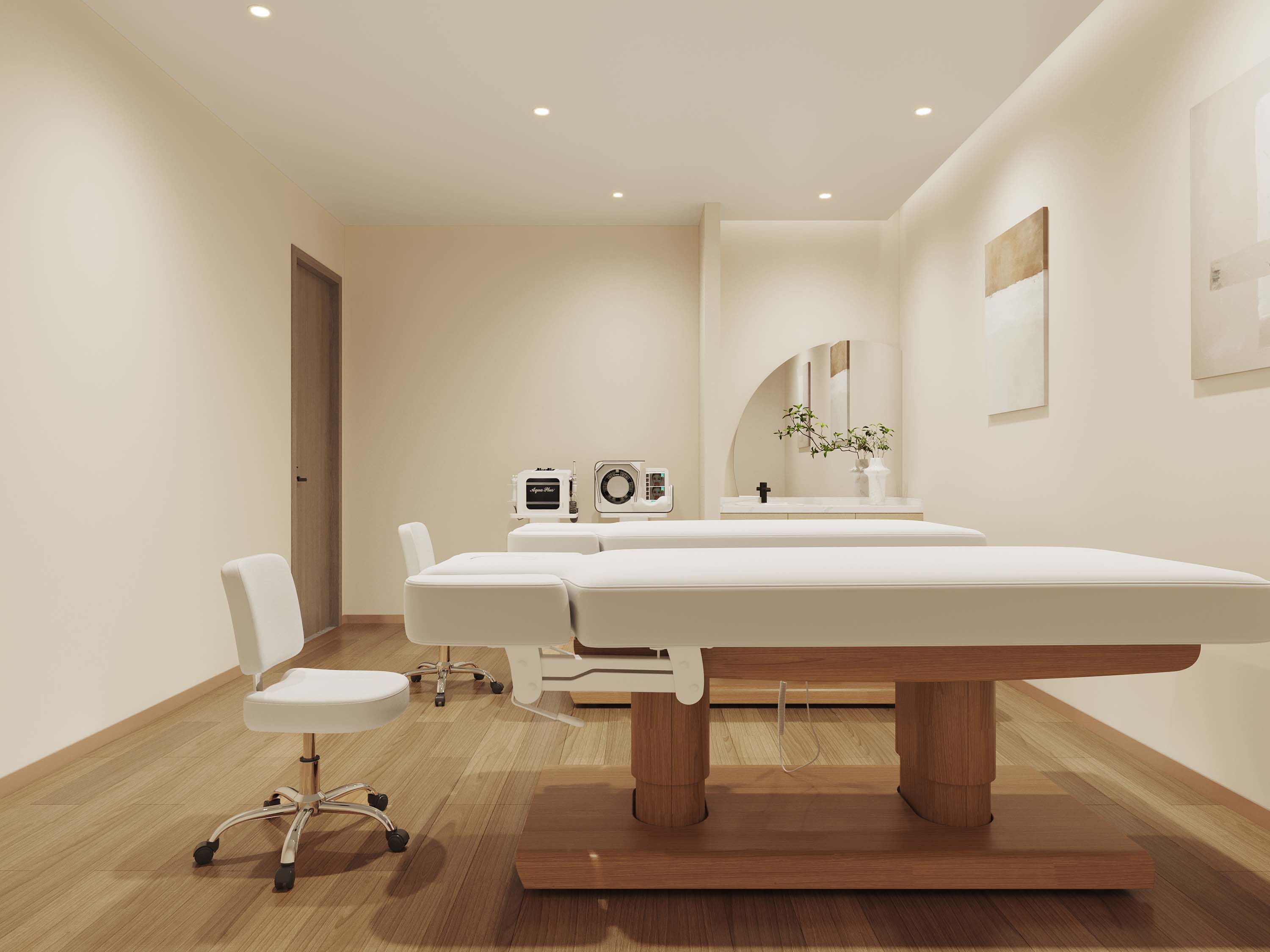 奶油風(fēng)美容房